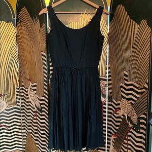 Vintage Little Black Dress Chiffon Layer on Skirt Dancer XS